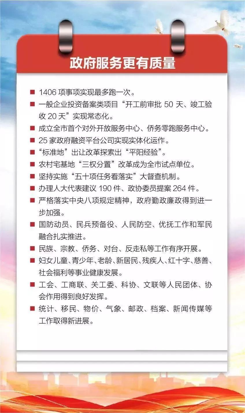 图解平阳县2019年政府工作报告